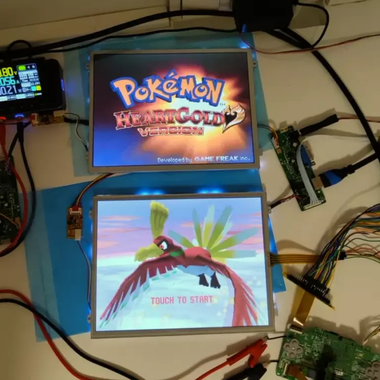 Прототип устройства для вывода изображения с Nintendo DS Lite на HDMI-дисплеи