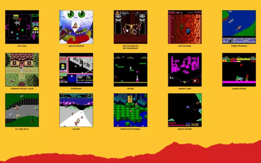 Список игр на консоли Rare Super Pocket: Banjo-Kazooie, Battletoads, Conker's Pocket Tales и другие классические игры Rare