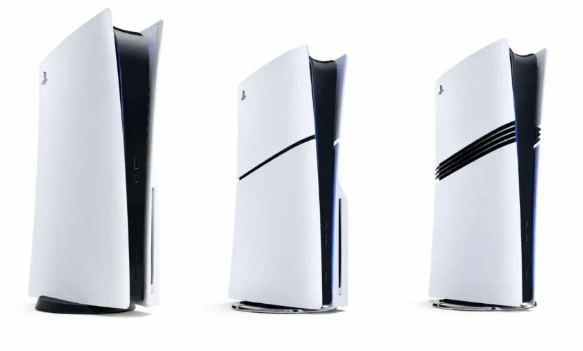 оригинальная PS5, обновленная PS5 «слим версия» и PS5 Pro