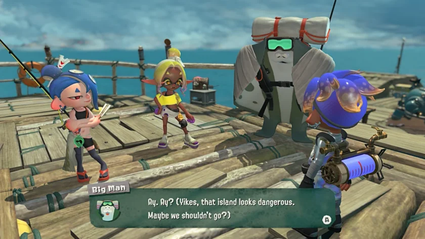 Splatoon Raiders: Биг Ман предупреждает об опасности островов