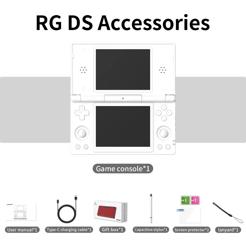 Anbernic RG DS белый с аксессуарами